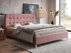 - Škandinávska čalúnená posteľ ROSE ROZMER: pre matrac 120 x 200 cm, FARBA NÔH: dub
