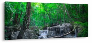 Obraz - Vodopád Erawan, Kanchanaburi, Thajsko (120x50 cm)