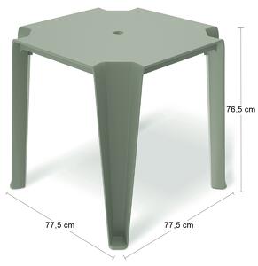 Plastový konferenčný stolík MLT3 - zelená