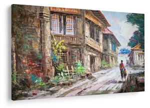Obraz Filipínske dediny, Ázia (90x60 cm)