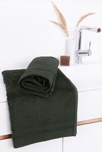 Matějovský EUCALYPTA uteráky, osušky - antracitovo zelená olivová tencel/bavlna 50x100 cm