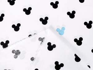 Detská bavlnená látka/plátno Sandra SA-079 Čierne a modré myšky Mickey - šírka 160 cm