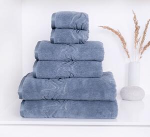 Matějovský Lumina bavlnené uteráky, osušky - ash blue modrošedá Bavlna 50x100 cm