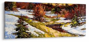 Obraz - Príchod jari (120x50 cm)