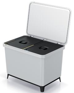 Odpadkový kôš na triedený odpad NKS60W2 46 l - popolavá
