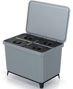 Odpadkový kôš na triedený odpad NKS60W4 40 l - svetlosivá