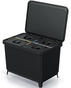 Odpadkový kôš na triedený odpad NKS60W4 40 l - čierna