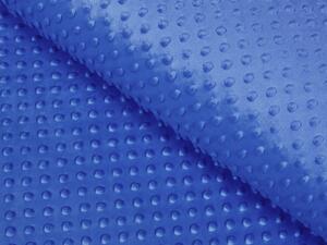 Biante Detské posteľné obliečky do postieľky Minky 3D bodky MKP-001 Modré Do postieľky 90x130 a 40x60 cm