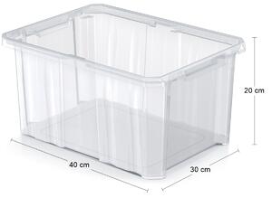 Plastový úložný box NCC16 16 l - priehľadná