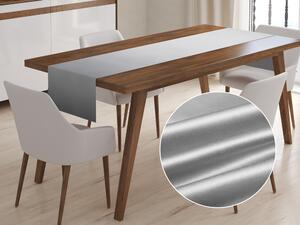 Biante Saténový behúň na stôl polyesterový Satén LUX-002 Svetlo sivý 20x120 cm