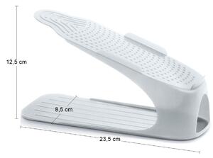 Plastový stojan na topánky 30-38 (5 ks) IOBS5 SET - priehľadná