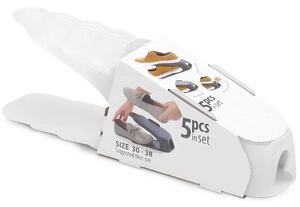 Plastový stojan na topánky 30-38 (5 ks) IOBS5 SET - priehľadná