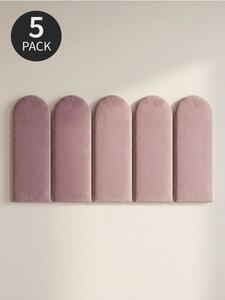 Sinsay - Čalúnené nástenné panely 5 pack - pastelová ružová