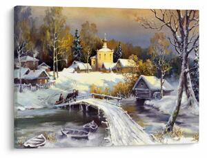 Obraz - Zimné mestečko (70x50 cm)