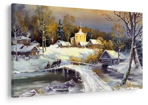 Obraz - Zimné mestečko (90x60 cm)