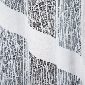 Biela žakarová záclona VIKTORIA 300x180 cm