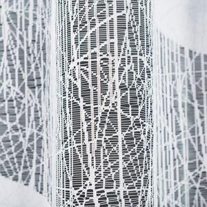 Biela žakarová záclona VIKTORIA 300x180 cm