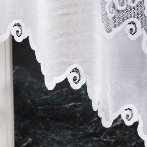 Biela žakarová záclona MODESTA 300x160 cm