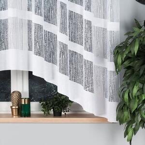 Biela žakarová záclona VIKTORIA 310x160 cm