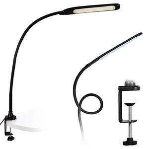 JU Stolná lampa s nastaviteľným ramenom, čierna, interiérová