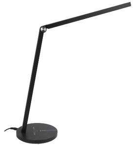 JU Čierna stolná LED lampa, 7 W