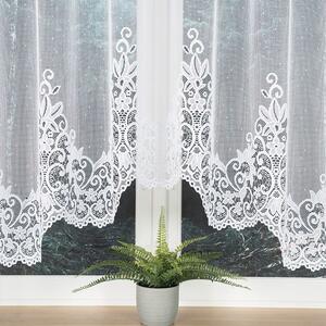 Biela žakarová záclona BERENIKA 330x170 cm