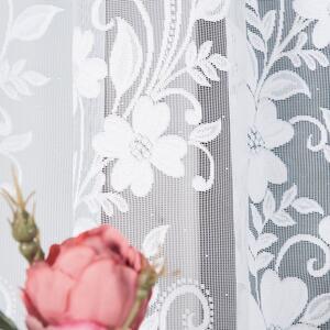 Biela žakarová záclona LUDVIKA 310x160 cm