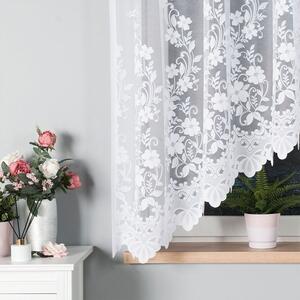 Biela žakarová záclona LUDVIKA 310x160 cm