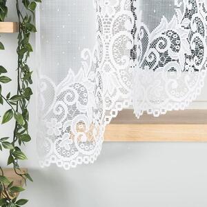 Biela žakarová záclona BERENIKA 330x170 cm