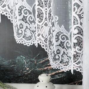 Biela žakarová záclona BERENIKA 530x160 cm