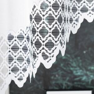 Biela žakarová záclona FILOMENA 350x140 cm