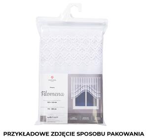 Biela žakarová záclona FILOMENA 270x120 cm