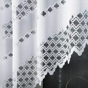 Biela žakarová záclona FILOMENA 270x120 cm