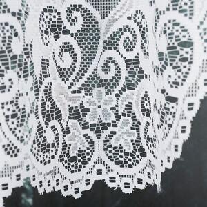 Biela žakarová záclona BERENIKA 330x130 cm