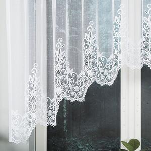 Biela žakarová záclona BERENIKA 330x140 cm