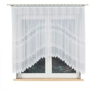 Biela žakarová záclona VIOLETTA 250x150 cm