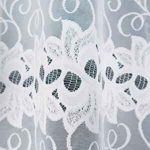Biela žakarová záclona BASTIA 320x140 cm