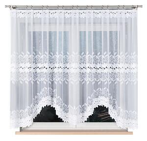 Biela žakarová záclona BASTIA 320x160 cm