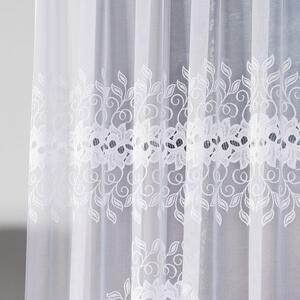 Biela žakarová záclona BASTIA 320x160 cm