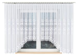 Biela žakarová záclona HERNANI 510x160 cm
