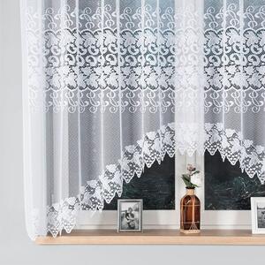 Biela žakarová záclona HERNANI 310x160 cm