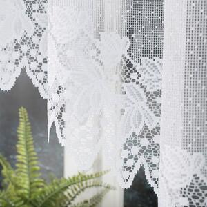 Biela žakarová záclona HERNANI 410x160 cm
