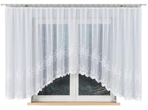 Biela žakarová záclona BAKARO 520x160 cm