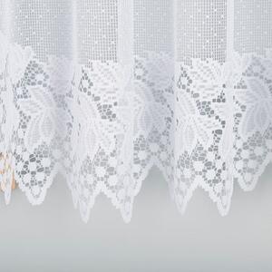 Biela žakarová záclona HERNANI 600x160 cm