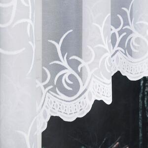 Biela žakarová záclona BAKARO 320x160 cm