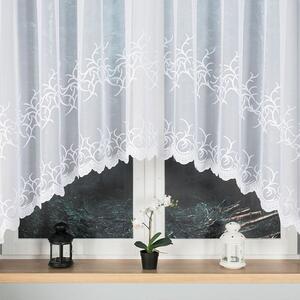 Biela žakarová záclona BAKARO 520x160 cm