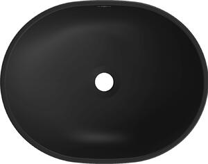 Mexen Viki, umývadlo na dosku 48x35x14 cm, čierna matná-strieborná, 21054874