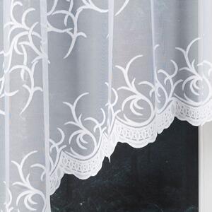 Biela žakarová záclona BAKARO 320x160 cm