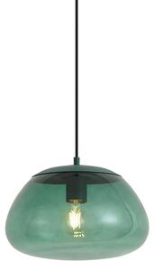 Retro zelená závesná lampa so zeleným sklom - Giselle