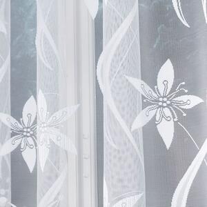 Biela žakarová záclona JOLA 330x160 cm